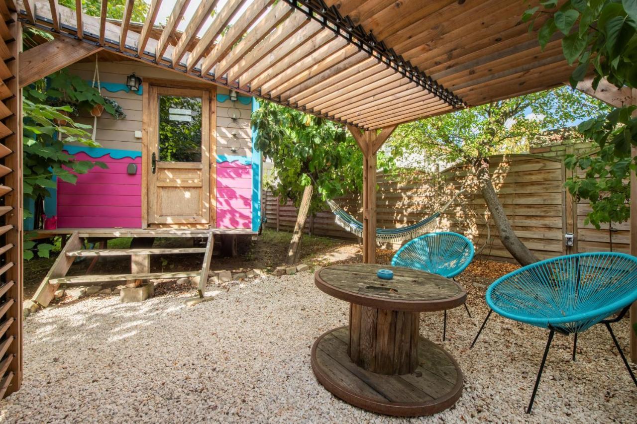 Roulotte Insolite Avec Terrasse Proche Paris Noisy-le-Grand Luaran gambar